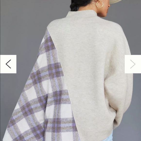 Anthropologie plaid poncho. Never been worn. One size fits all. - Picture 6 of 6
